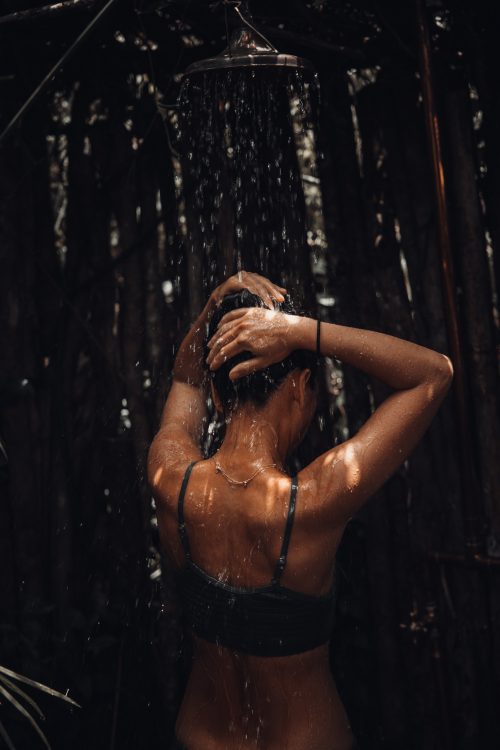 how to get rid of greasy hair in the shower