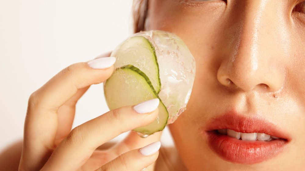 Cucumber and Green Tea Ice Cubes (A Simple DIY for Refreshed, Ready-to-Makeup Skin)